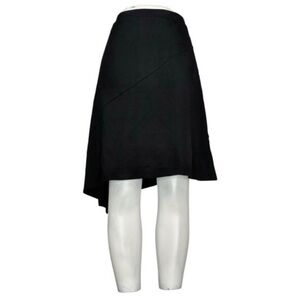 Elizabeth &‎ Clarke Black Diagonal Elastic Waist Skirt XL